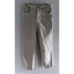 Abercrombie & Fitch Jeans Womens 30‎ Tan Ankle Straight High Rise Preppy